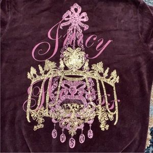 🌸Juicy Couture Vintage Velour Tracksuit Jacket Sweatshirt Y2K Medium